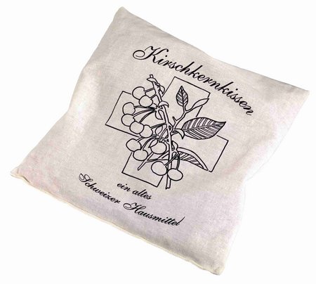 Kirschkern-Kissen mit Werbung oder Logo