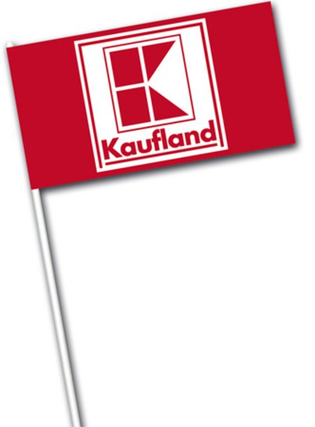 Papierfähnchen mit Werbedruck oder Logo