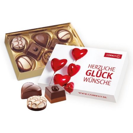 Lindt Pralinés Süße Grüße mit Logo