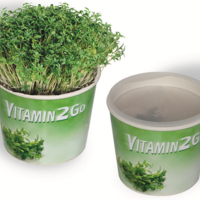 Vitamin 2Go, Kresse mit Werbung oder Logo