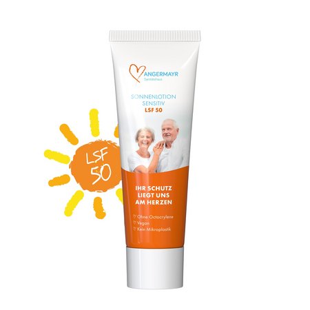 25ml Tube Sonnenmilch sensitiv LSF50 bedrucken mit Logo