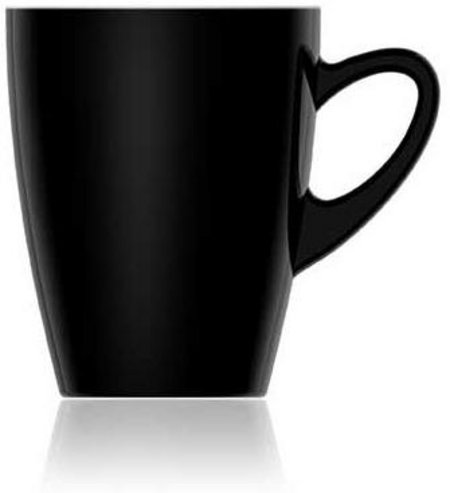 Porzellan Kaffeebecher Kenia 32 cl schwarz / weiß