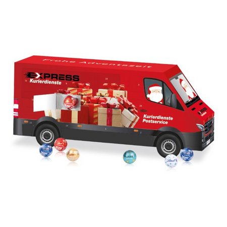 3D Adventskalender Transport mit eigenem Logo