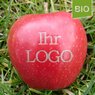 Bio-Apfel gelasert mit Logo