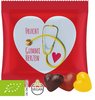 Bio Fruchtgummi-Herzen 20g mit Werbedruck