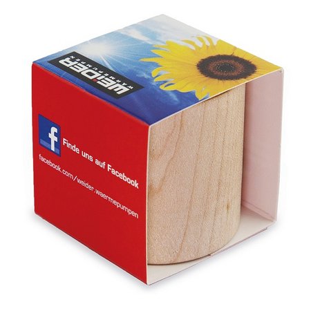 Pflanz-Holz als werbegeschenk