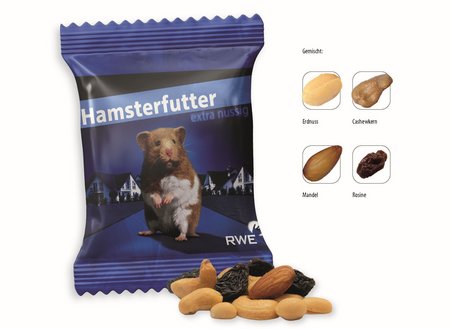 Studentenfutter Werbetüte, 20 g mit Werbedruck