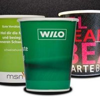 HEISSGETRANKE BECHER 400ml mit Werbung