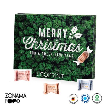 Adventskalender Eco XL Zonama Zebra Bar in eigenem Design bedrucken als Werbemittel