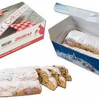 Mini-Christstollen in der Displaybox mit Werbedruck