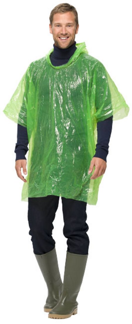 Regenponcho mit Werbedruck