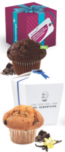 Muffin Maxi in Promotion-Box mit Firmenlogo