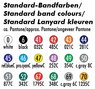 Schlüsselband-Lanyard Standartfarben