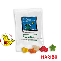 HARIBO Mini-Weihnachtsmix im individuell bedruckten Tütchen