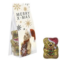 Schoko-Weihnachtsbärchen mit Logo