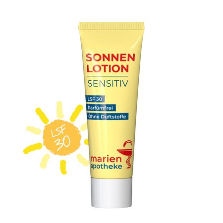 25ml Tube Sonnenmilch sensitive LSF30  bedrucken als Werbeartikel