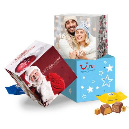 Ritter Sport Würfel Adventskalender mit Füllung und eigenes Design