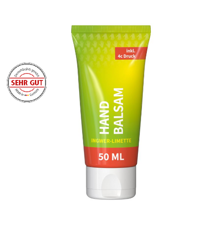 Handbalsam mit eigenem Logo und Design