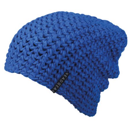 Oversize Häkel Beanie mit Werbung oder Logo