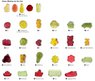 Fruchtgummi Standartformen Varianten in kompostierbarer Verpackung mit Werbung