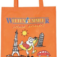 PP-Tasche ca. 38x42 cm mit kurzen Henkeln mit Werbung oder Logo