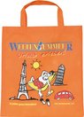 PP-Tasche ca. 38x42 cm mit kurzen Henkeln mit Werbung oder Logo