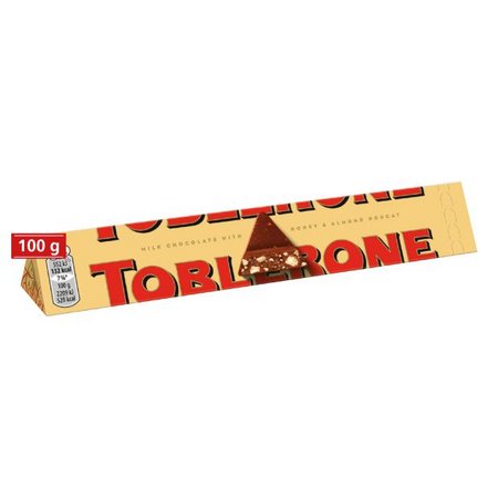 Toblerone 100g mit Werbeschuber Inhalt