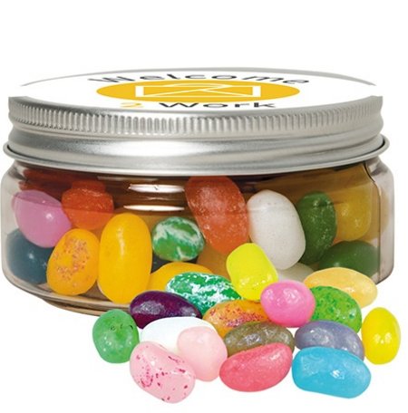 Jelly Beans in Dose mit Logo