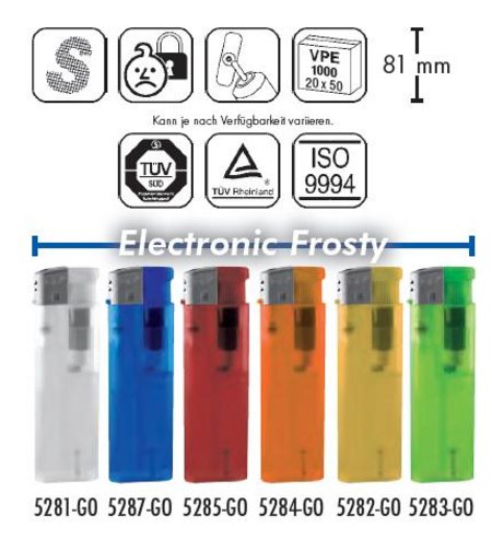 Electronic Feuerzeug (Piezo) Frosty