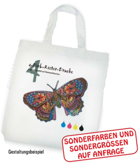 Baumwolltasche kurze Henkel