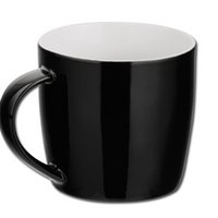 Tasse Duran schwarz mit Werbung oder Logo