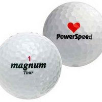 Golfball mit Werbung Power Speed