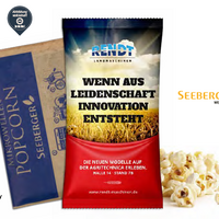 Mikrowellen Popcorn im individuell bedruckten Werbetütchen