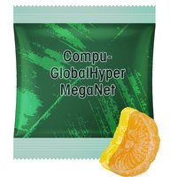Zitrone und Orange Bonbons ca. 15g in Midi-Tüte mit Logo