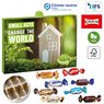 Wand-Adventskalender individuell bedruckt mit ihrem Logo und gefüllt mit Markenschokolade von Celebrations als Werbemittel