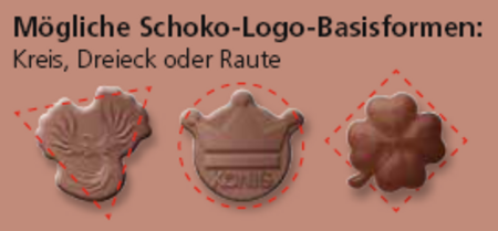 Schoko-Logo-Sonderform Basisformen