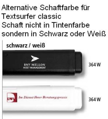 Alternative Schaftfarbe für Textsurfer classic abweichend von Tintenfarbe