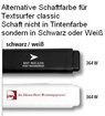 Alternative Schaftfarbe für Textsurfer classic abweichend von Tintenfarbe