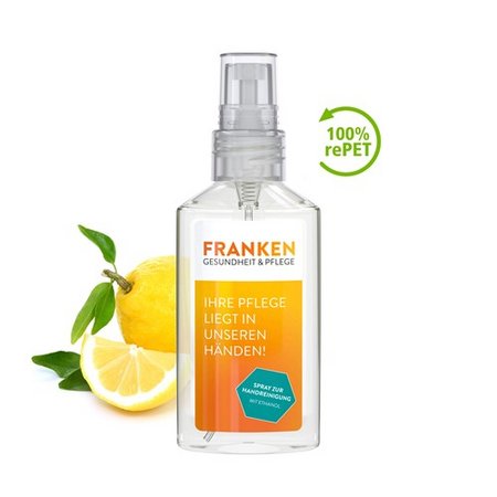 Handreinigungsspray 50ml mit Werbedruck
