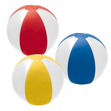 Wasserball mit Werbedruck oder Firmenlogo