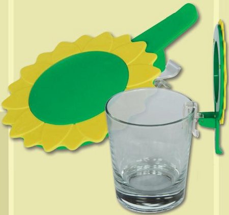 Glasabdeckung mit Clip SUNFLOWER