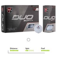 Wilson Duo Soft+ Golfball mit Logo oder Werbung bedruckt