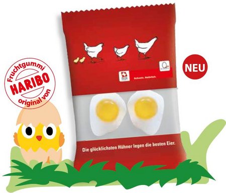 Haribo Schaumzucker Spiegelei im Werbetütchen