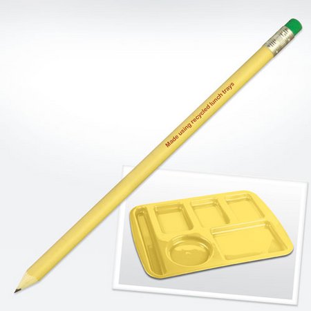 "Plastic" Kunststoff Bleistift mit Werbedruck