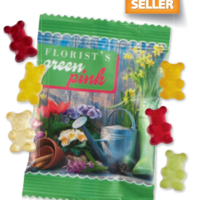 Veganes Fruchtgummi im Werbetütchen