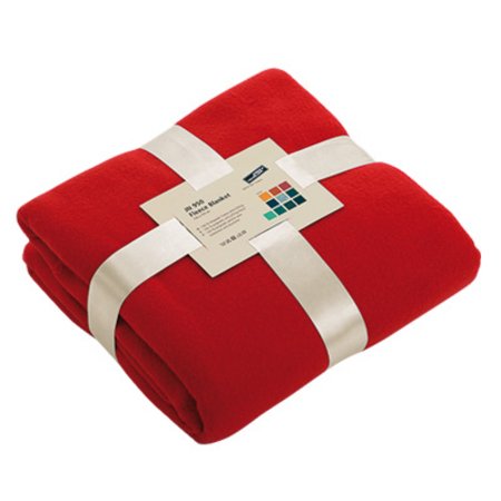 Fleece-Blanket mit Werbung oder Logo