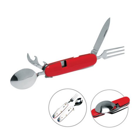 Reise-Multitool Besteck Gabel/Löffel mit Werbedruck