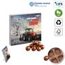Mini-Adventskalender Schokoknusperkugeln mit Werbung