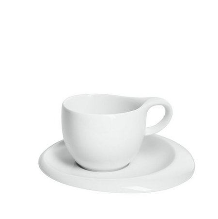 Senator Tao Cafe Porzellantasse mit Unterasse als bedruckbares Werbemittel mit ihrem Logo