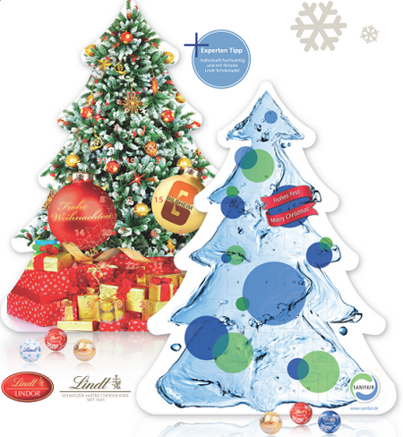 Adventskalender „Weihnachtsbaum“ mit Werbedruck